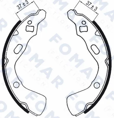 Brake Shoe Set (FO 0527)