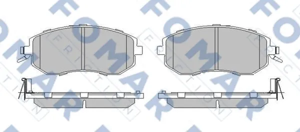 Brake Pad Set, disc brake (FO 217183)