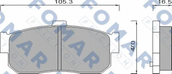 Brake Pad Set, disc brake (FO 488981)