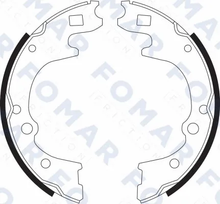 Brake Shoe Set (FO 9096)