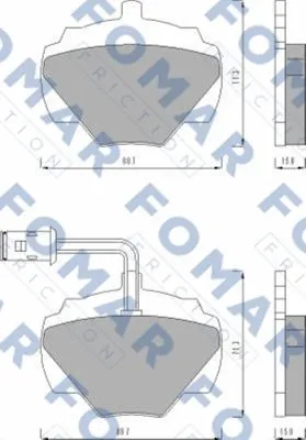 Brake Pad Set, disc brake (FO 446081)