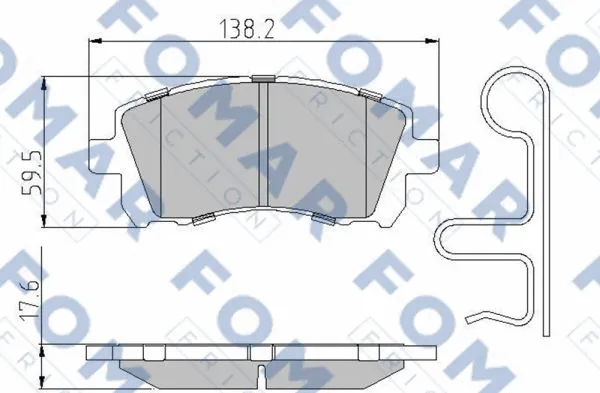 Brake Pad Set, disc brake (FO 994581)