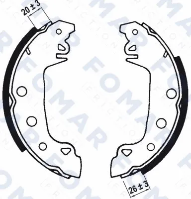 Brake Shoe Set (FO 0114)