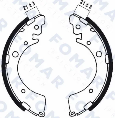 Brake Shoe Set (FO 0549)
