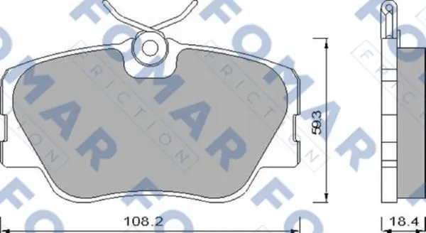 Brake Pad Set, disc brake (FO 474281)