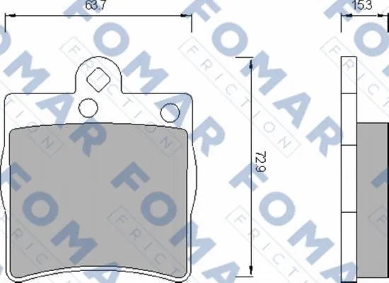 Brake Pad Set, disc brake (FO 653581)