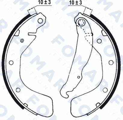 Brake Shoe Set (FO 0564)