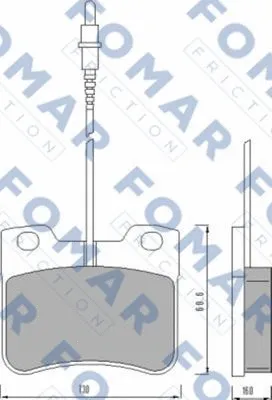 Brake Pad Set, disc brake (FO 472981)