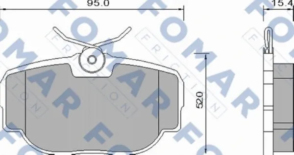 Brake Pad Set, disc brake (FO 647181)