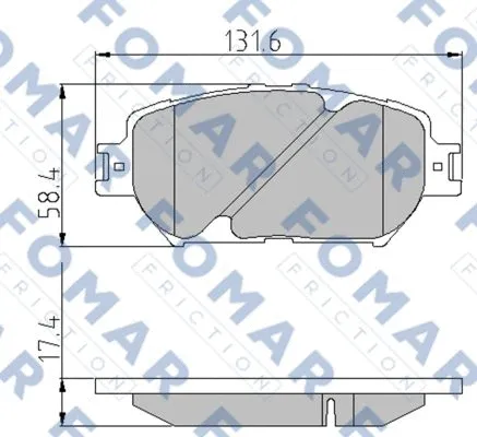 Brake Pad Set, disc brake (FO 832683)