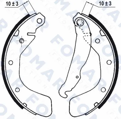 Brake Shoe Set (FO 0563)