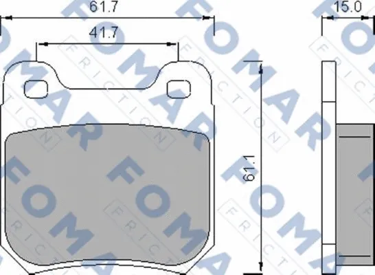 Brake Pad Set, disc brake (FO 478781)