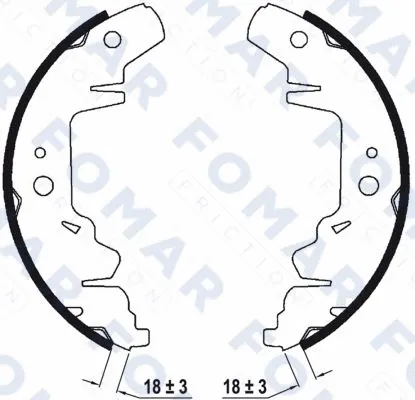 Brake Shoe Set (FO 9032)