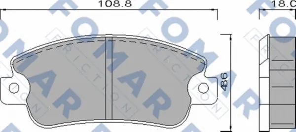 Brake Pad Set, disc brake (FO 436181)