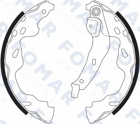 Brake Shoe Set (FO 9086)