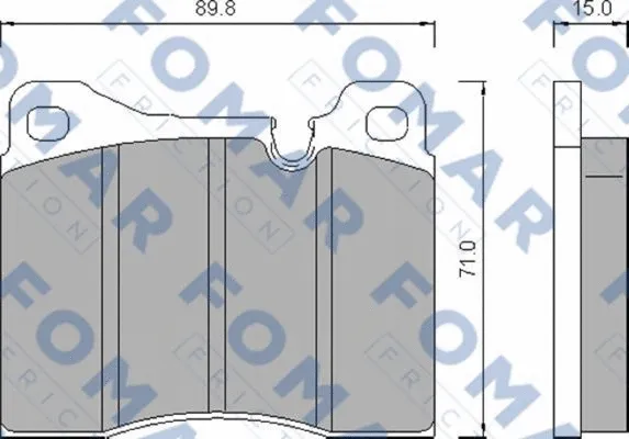 Brake Pad Set, disc brake (FO 472286)