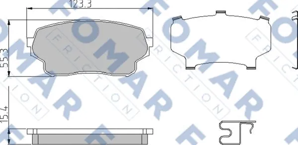 Brake Pad Set, disc brake (FO 957281)