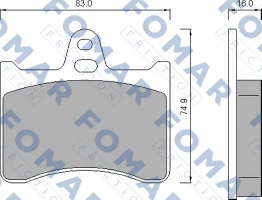 Brake Pad Set, disc brake (FO 424981)
