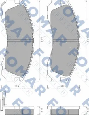 Brake Pad Set, disc brake (FO 478081)