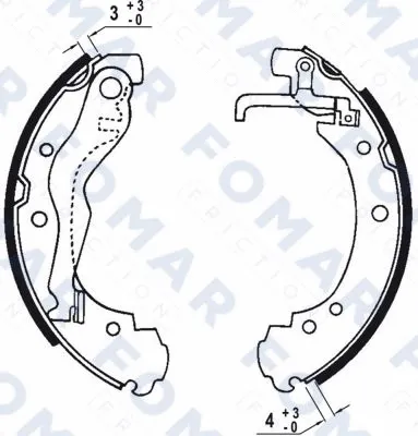 Brake Shoe Set (FO 0548)