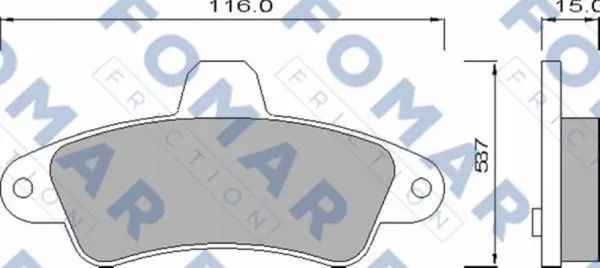 Brake Pad Set, disc brake (FO 625081)