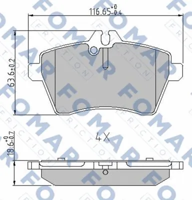 Brake Pad Set, disc brake (FO 929681)