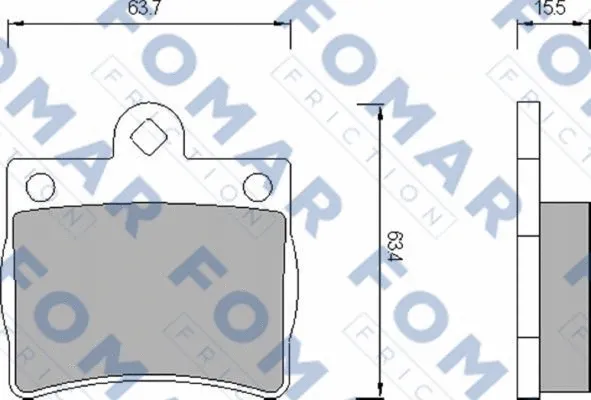 Brake Pad Set, disc brake (FO 653681)