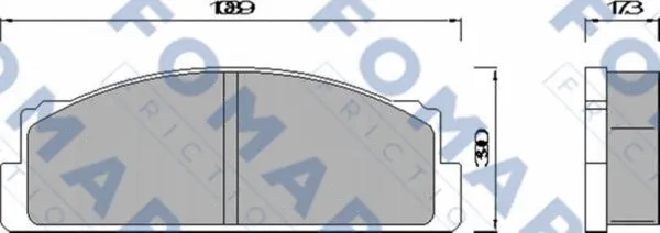 Brake Pad Set, disc brake (FO 452084)