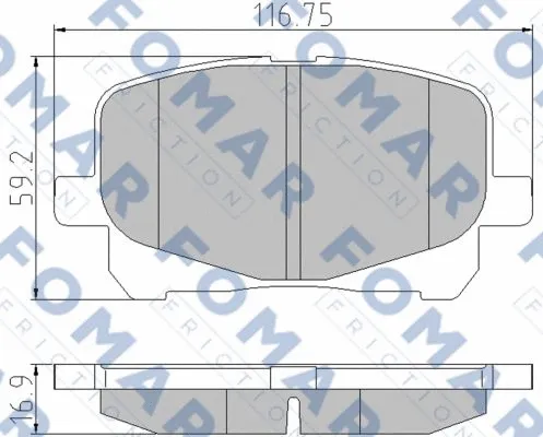 Brake Pad Set, disc brake (FO 901181)