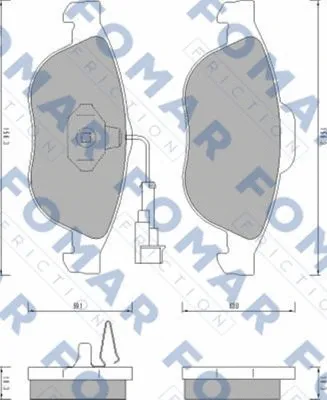 Brake Pad Set, disc brake (FO 665881)