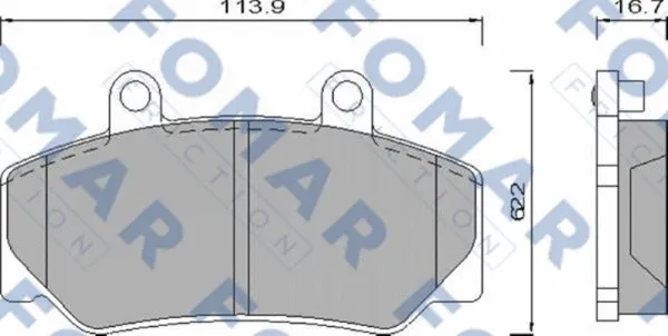 Brake Pad Set, disc brake (FO 473981)