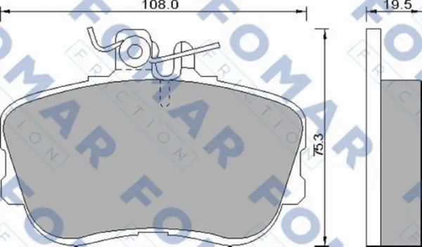 Brake Pad Set, disc brake (FO 493781)