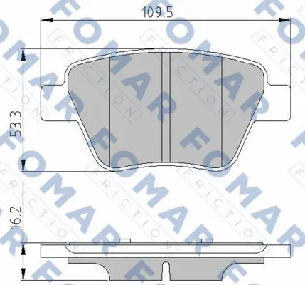Brake Pad Set, disc brake (FO 691581)