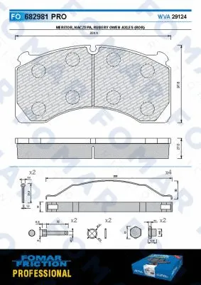 Brake Pad Set, disc brake (FO 682981)