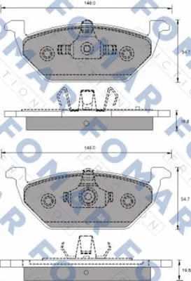 Brake Pad Set, disc brake (FO 687681)