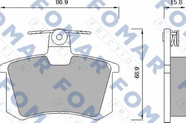 Brake Pad Set, disc brake (FO 625481)