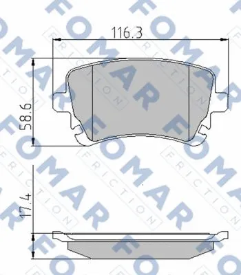 Brake Pad Set, disc brake (FO 815281)