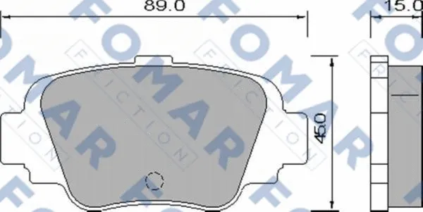 Brake Pad Set, disc brake (FO 640881)
