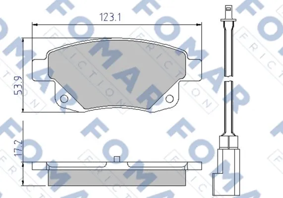 Brake Pad Set, disc brake (FO 925281)