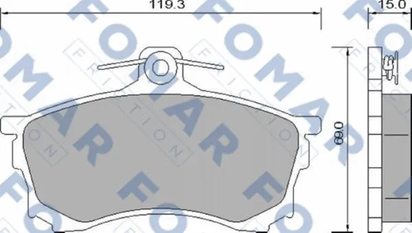 Brake Pad Set, disc brake (FO 637981)