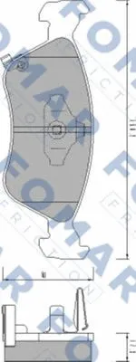 Brake Pad Set, disc brake (FO 667481)