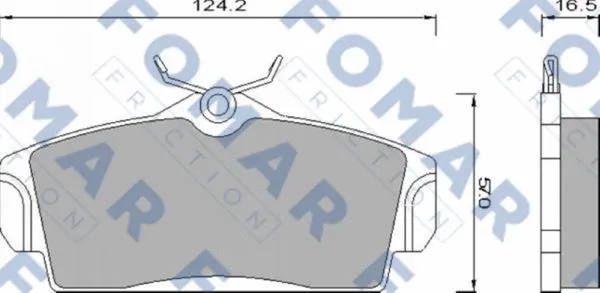 Brake Pad Set, disc brake (FO 680781)