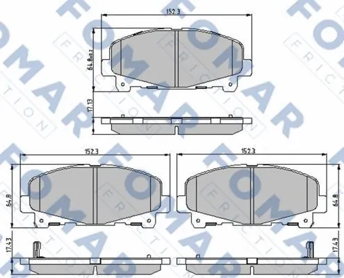 Brake Pad Set, disc brake (FO 897481)