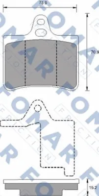 Brake Pad Set, disc brake (FO 687281)
