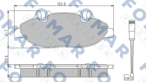 Brake Pad Set, disc brake (FO 923781)