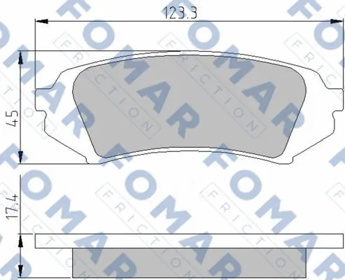 Brake Pad Set, disc brake (FO 813781)
