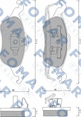 Brake Pad Set, disc brake (FO 668881)