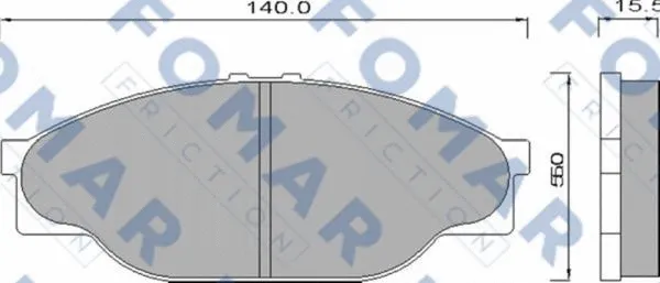 Brake Pad Set, disc brake (FO 493981)