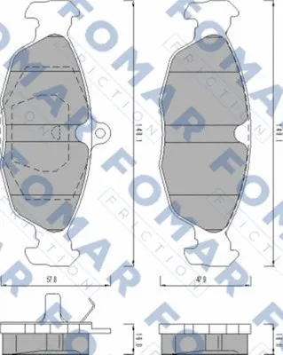 Brake Pad Set, disc brake (FO 470081)