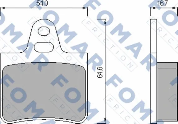 Brake Pad Set, disc brake (FO 428481)